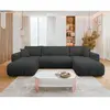 Bestmobilier Nicole - Canapé panoramique en U 7 places convertible ave...