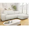 Bestmobilier Nicole - Canapé d'angle réversible 5 places convertible a...