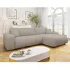 Bestmobilier Nicole - Canapé d'angle réversible 5 places convertible a...