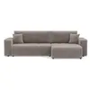 Bestmobilier Nicole - Canapé d'angle réversible 5 places convertible a...