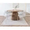 Lot de 2 chaises en tissu texturé contemporain beige