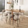 Dayo - Table À Manger En Bois Massif De Manguier - 6 À 8 Personnes