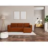 BESTMOBILIER Canapé d'angle réversible convertible 4 places en velours côtelé