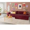 BESTMOBILIER Rebecca - canapé d'angle droit 4 places convertible avec ...