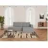 BESTMOBILIER Topaze - canapé d'angle droit 4 places convertible avec c...