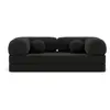 Nebula - Canapé 3 places convertible en velours texturé