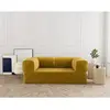 Poppy - canapé 3 places convertible en velours côtelé