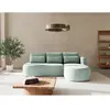 Mahina - canapé dangle droit 4 places convertible avec coffre en tissu...