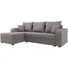 BESTMOBILIER Harvey - canapé d'angle réversible - 4 places - convertible avec coffre - en tissu