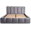 BESTMOBILIER Torreon - lit coffre - 160x200 - sommier inclus - en velours 160 x 200 cm