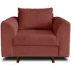 Rune - fauteuil - en velours côtelé - lisa design - terracotta RUNE