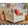 Rune - fauteuil - en velours côtelé - lisa design - beige RUNE