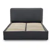 BESTMOBILIER Goyave - lit coffre - 160x200 - en tissu - sommier inclus 160 x 200 cm