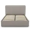 BESTMOBILIER Goyave - lit coffre - 140x190 - en tissu - sommier inclus 140 x 190 cm