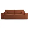 BESTMOBILIER Dellia Canapé Convertible - Terracotta