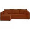 BESTMOBILIER Canapé d'angle réversible convertible 4 places en velours côtelé