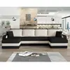 BESTMOBILIER Valos - canapé panoramique en U - 7 places - convertible avec coffre - en velours TU