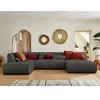 LISA DESIGN Onyx - canapé panoramique d'angle gauche 7 places - en tissu TU