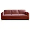 Lisa Design - Brooke - canapé 3 places - convertible - en velours - rose