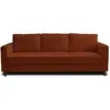 Best Mobilier Jake - canapé 3 places - convertible - en velours côtelé - Lisa Design