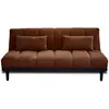 BESTMOBILIER Samarra - canapé convertible clic-clac 2 places - velours côtelé TU