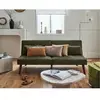BESTMOBILIER Philae - canapé convertible clic-clac 2 places - velours côtelé - vert