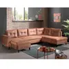 BESTMOBILIER NORDIC - Canapé panoramique en U - 7 places - Convertible...