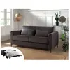 LISA DESIGN Owen - canapé 3 places convertible - couchage quotidien - matelas 12 cm - en velours