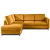 LISA DESIGN Brooke - canapé d'angle gauche - convertible - 5 places - en velours TU