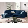 LISA DESIGN Brooke - canapé d'angle gauche - convertible - 5 places - en velours TU