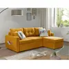 BESTMOBILIER Astoria - canapé d'angle réversible - convertible avec coffre - style contemporain- 4 places