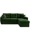 BESTMOBILIER Astoria - canapé d'angle réversible - convertible avec coffre - style contemporain- 4 places