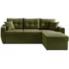 BestMobilier Astoria - Canapé d'angle réversible - Vert Olive