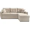 BESTMOBILIER Astoria - canapé d'angle réversible - convertible avec coffre - style contemporain- 4 places