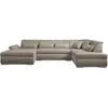 LISA DESIGN Vermont - canapé panoramique d'angle droit - 7 places - xxl - beige