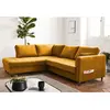 LISA DESIGN Anna - canapé d'angle convertible - 5 places - style contemporain - gauche - Jaune