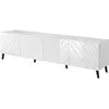 Chloe - meuble tv - 200 cm - style contemporain - best mobilier - blanc CHLOE