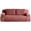 BestMobilier Elio - canapé 3 places convertible - avec coffre - en velours et velours côtelé - Rose