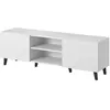 Bestmobilier - Sanna - meuble tv - 150 cm - style contemporain - blanc