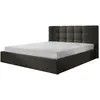 BESTMOBILIER Mael - lit coffre - 180x200 - en tissu - sommier inclus 180 x 200 cm