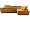 BESTMOBILIER Pablo Canapé d'angle 5 places - Convertible Jaune