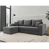 BESTMOBILIER Harvey - canapé d'angle réversible - convertible - avec coffre - en velours - 4 places - style contemporain