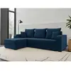 BESTMOBILIER Harvey - canapé d'angle réversible - convertible - avec coffre - en velours - 4 places - style contemporain