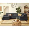 LISA DESIGN Vermont S - canapé panoramique d'angle droit 7 places en velours côtelé TU