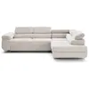 Lisa Design Zaria - canapé d'angle droit 5 places convertible avec coffre et têtières en velours côtelé grosses côtes