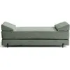 Non communiqué Brescia - banquette 3 places convertible en tissu velours relief - Vert