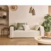 BESTMOBILIER Miro - canapé droit 2 places - en velours texturé - Beige
