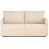 Bestmobilier Ottawa - canapé 3 places convertible couchage quotidien matelas 12 cm en velours côtelé