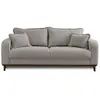 LISA DESIGN Albane - canapé 3 places - en velours côtelé - Gris clair