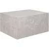 Pula - table basse - effet marbre - 80 cm - lisa design - beige PULA